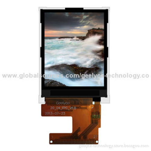 2.5-inch TFT LCD display with 320 x RGB x 240P resolution, LED backlightNew